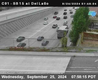 SB 15 at Del Lago bridge