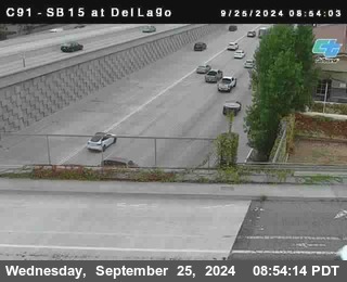 SB 15 at Del Lago bridge