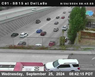 SB 15 at Del Lago bridge