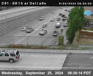 SB 15 at Del Lago bridge