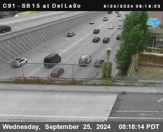 SB 15 at Del Lago bridge