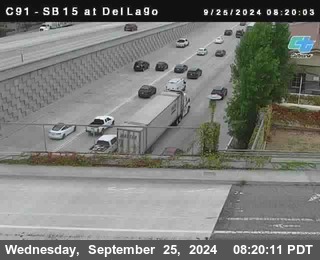 SB 15 at Del Lago bridge