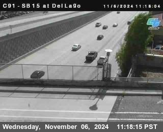 SB 15 at Del Lago bridge