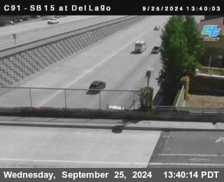 SB 15 at Del Lago bridge