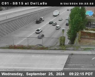 SB 15 at Del Lago bridge