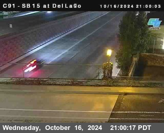 SB 15 at Del Lago bridge