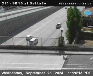 SB 15 at Del Lago bridge