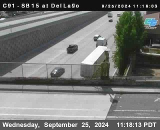 SB 15 at Del Lago bridge