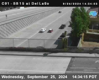 SB 15 at Del Lago bridge