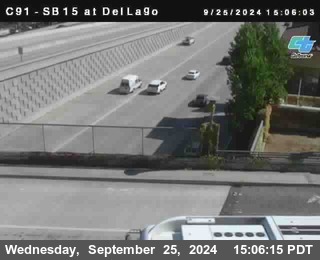 SB 15 at Del Lago bridge