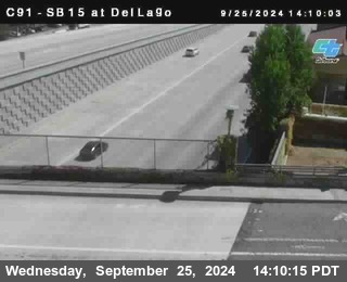 SB 15 at Del Lago bridge