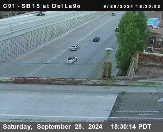 SB 15 at Del Lago bridge