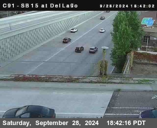 SB 15 at Del Lago bridge