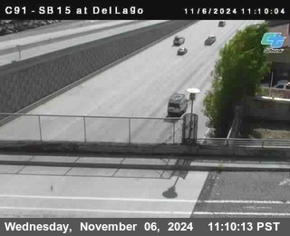 SB 15 at Del Lago bridge