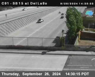 SB 15 at Del Lago bridge