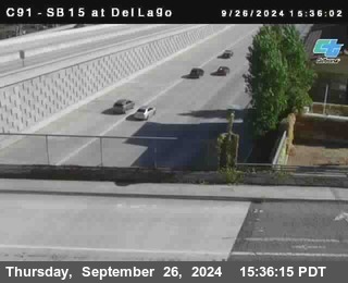 SB 15 at Del Lago bridge