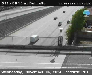 SB 15 at Del Lago bridge