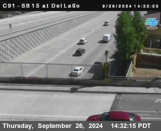 SB 15 at Del Lago bridge