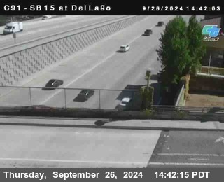 SB 15 at Del Lago bridge