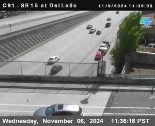 SB 15 at Del Lago bridge