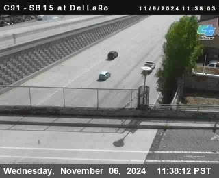 SB 15 at Del Lago bridge