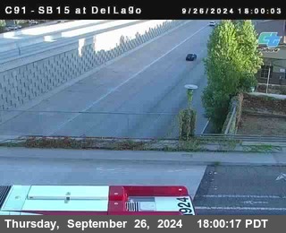 SB 15 at Del Lago bridge