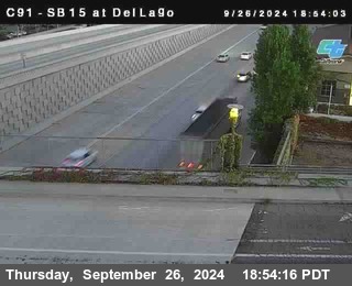 SB 15 at Del Lago bridge