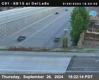 SB 15 at Del Lago bridge