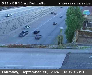 SB 15 at Del Lago bridge