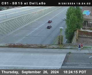 SB 15 at Del Lago bridge