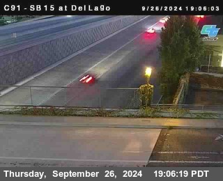 SB 15 at Del Lago bridge