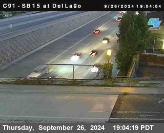 SB 15 at Del Lago bridge