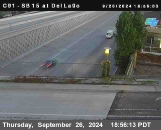 SB 15 at Del Lago bridge