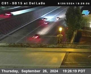 SB 15 at Del Lago bridge