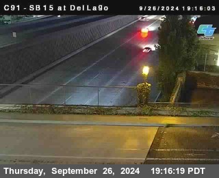 SB 15 at Del Lago bridge