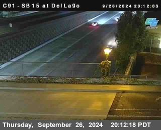 SB 15 at Del Lago bridge