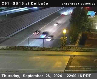 SB 15 at Del Lago bridge