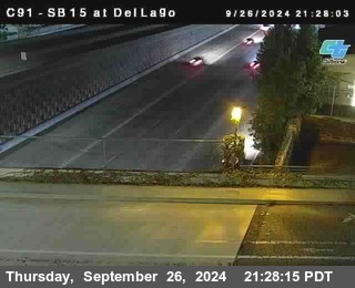 SB 15 at Del Lago bridge