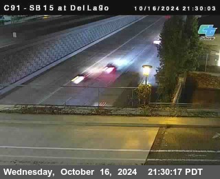 SB 15 at Del Lago bridge