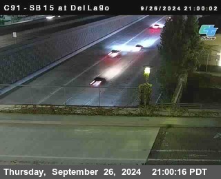 SB 15 at Del Lago bridge