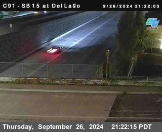 SB 15 at Del Lago bridge