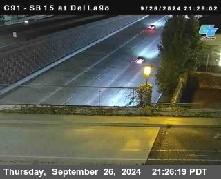 SB 15 at Del Lago bridge