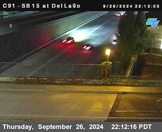 SB 15 at Del Lago bridge