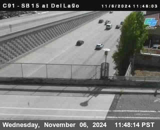 SB 15 at Del Lago bridge