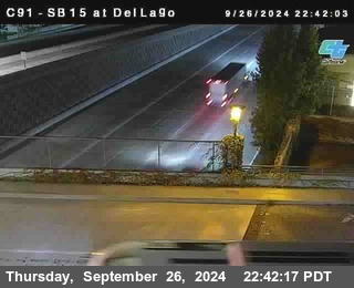 SB 15 at Del Lago bridge