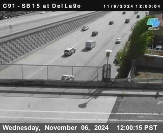 SB 15 at Del Lago bridge