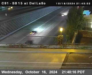 SB 15 at Del Lago bridge