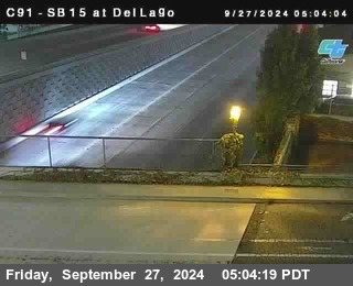 SB 15 at Del Lago bridge