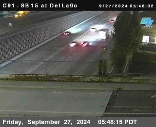 SB 15 at Del Lago bridge