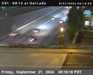 SB 15 at Del Lago bridge